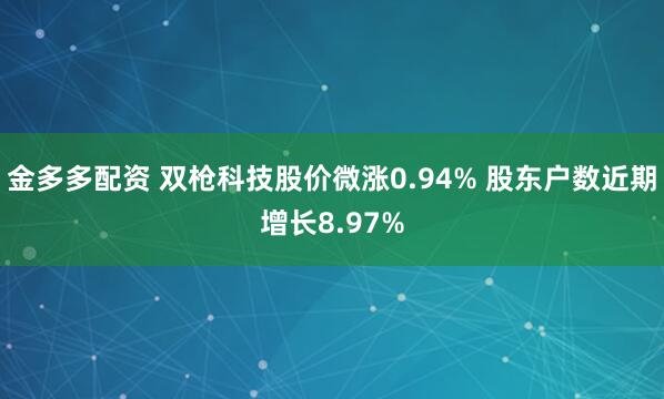金多多配资 双枪科技股价微涨0.94% 股东户数近期增长8.97%