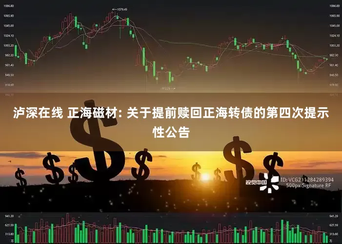 泸深在线 正海磁材: 关于提前赎回正海转债的第四次提示性公告